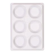 Uniti Plastic Palette 6 Cups White White
