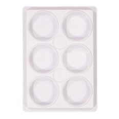 Uniti Plastic Palette 6 Cups White White