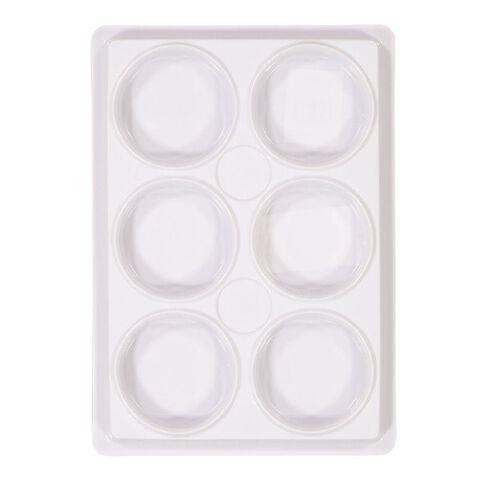 Uniti Plastic Palette 6 Cups White White