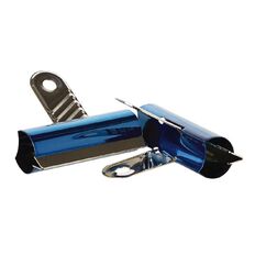 WS Bulldog Clips 60mm 2 Pack Blue Mid
