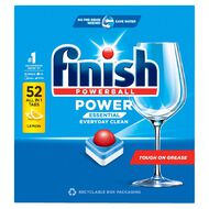 Finish Power Essential Dishwashing Tablets Lemon Sparkle 52 Pack