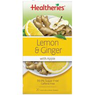 Healtheries Lemon & Ginger Tea 20 Pack Yellow Mid