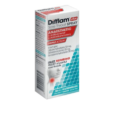 Difflam Sore Throat Anaesthetic Spray Watermelon