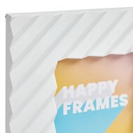 Happy Frames Large Ribbed 10x15 White
