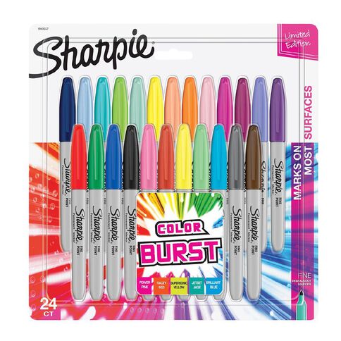 SHARPIE Permanent Markers, Fine Point, Black, 2 Boxes of 12 Total of 24  Markers