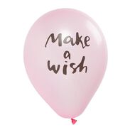 Party Inc Printed Balloons Make A Wish 25cm 12 Pack