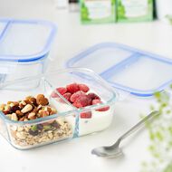 Kate's Kitchen Glass Divided Food Storage