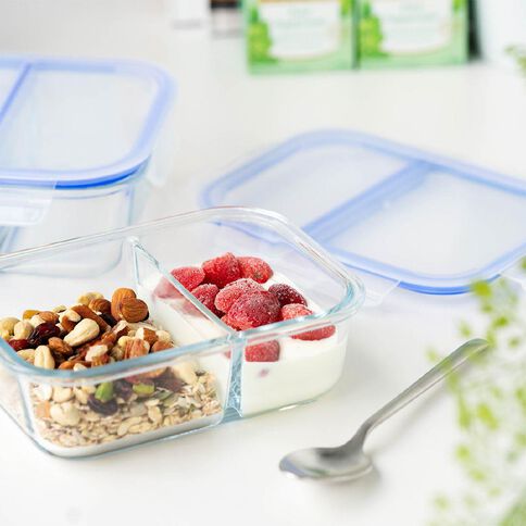 Kate's Kitchen Glass Divided Food Storage