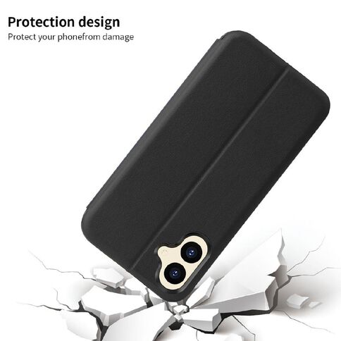 INTOUCH Samsung A06 Milano Wallet Case Black