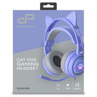 PowerPlay Cat RGB Gaming Headset - Purple