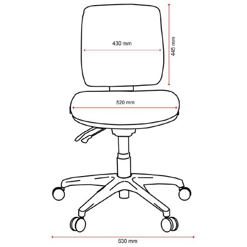 Buro Seating Roma 2 Lever Midback Chair Green Mid