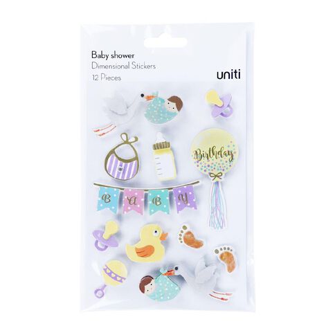 Uniti Dimensional Stickers Baby