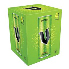 V Energy Drink Original 250ml 4 Pack