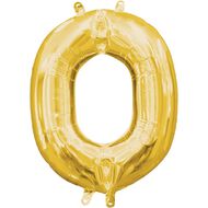 Amscan Small-Size Air Letter O Gold