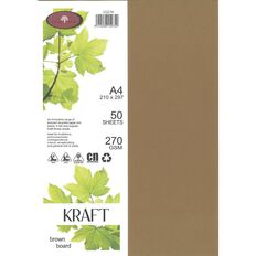 Direct Paper Enviro Board 270gsm Kraft A4 50 Pack