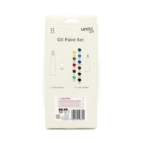 Uniti Oil Paint Set 12 Pack