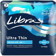 Libra Regular Ultra Thin Wings Pads 14 Pack