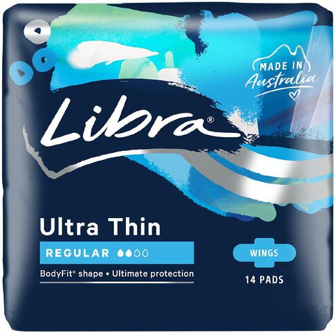 Libra Regular Ultra Thin Wings Pads 14 Pack
