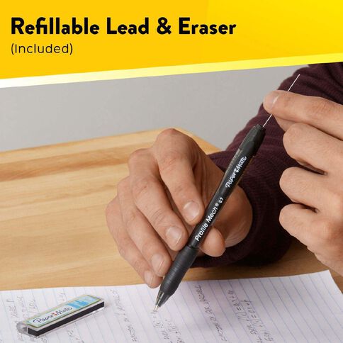 Paper Mate Profile 2 Mechanical Pencils 0.7mm With Refills & Erasers