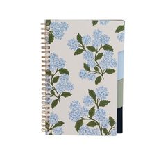Uniti Adults Hydrangea A5 Spiral Notebook Blue Uniti Adults Hydrangea A5 Spiral Notebook Blue