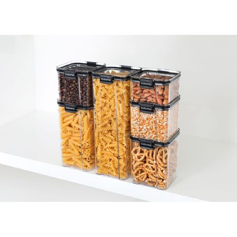 Sistema Ultra Tritan Canister Square Black 1.4L