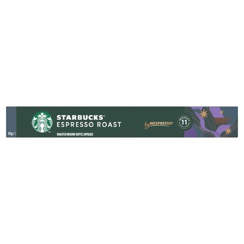 Starbucks by Nespresso Coffee Capsule Espresso Roast Capsules 10 Pack