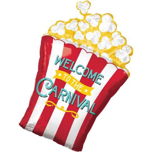 Anagram Carnival Popcorn Foil Balloon Supershape 20in