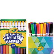 Crayola 32 Pack Classic Ultra-Clean Washable Broadline Marker Deskpack