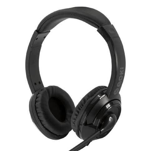 Moki USB Headphones With Boom Microphone