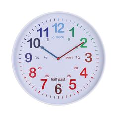 Living & Co Tell the Time Kids Clock 35cm