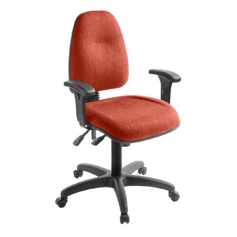 Eden Spectrum Deluxe 3 Highback Ergonomic Chair with Arms Paprika