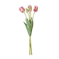 Living & Co Artificial Tulip Bunch Pink