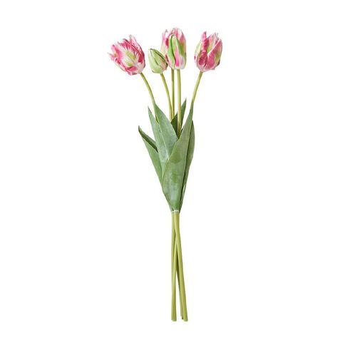 Living & Co Artificial Tulip Bunch Pink
