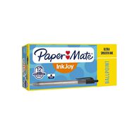 Paper Mate InkJoy 100RT Ballpoint Pens Black 12 Pack