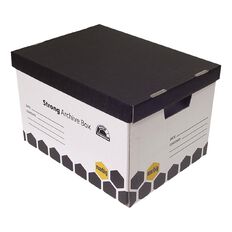 Marbig Archive Strong Boxes 3 Pack Wrapped White