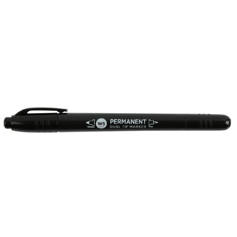 WS Permanent Marker Twin Tip 3 Pack