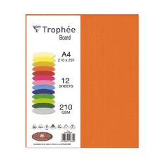 Trophee Board 210gsm 12 Pack Flame Red A4