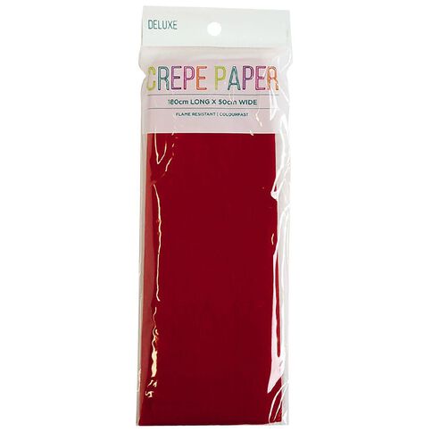 Unique Crepe Paper Red Mid