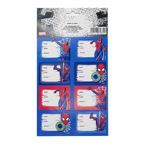 Spider-Man Book Labels