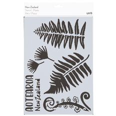 Uniti New Zealand Stencil A4 Plants