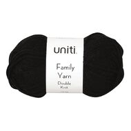 Uniti Double Knit Family Yarn Black 50g
