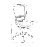 Eden Cloud Ergo Mesh Highback Chair Charcoal