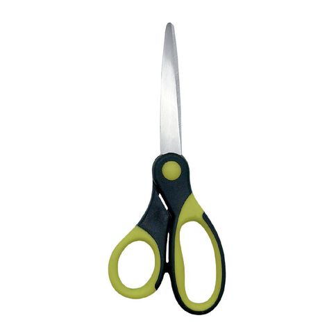 WS Scissors Soft Grip15cm Grey Mid