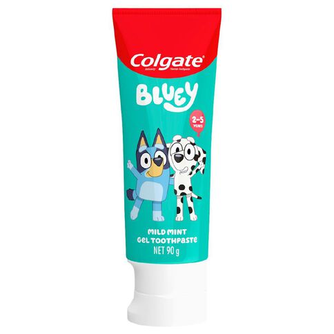 Colgate Kids' Junior Bluey Toothpaste Mild Mint Gel 90g