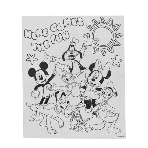 Mickey Mouse and Friends Art Canvas Paint Set