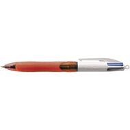 Bic 4 Colour Pen with Grip Fine or Medium Multi-Coloured 2 Pack