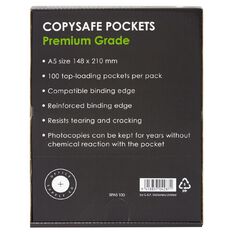 Office Supply Co Premiun Copysafe Pockets Box 100 Clear A5