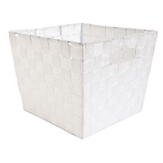 Living & Co Woven Basket White Medium