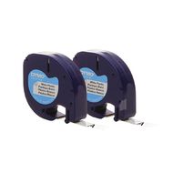 Dymo Letratag Plastic Labels White 2 Pack