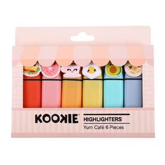 Kookie Yum Cafe Highlighters 6 Pack Brown Mid
